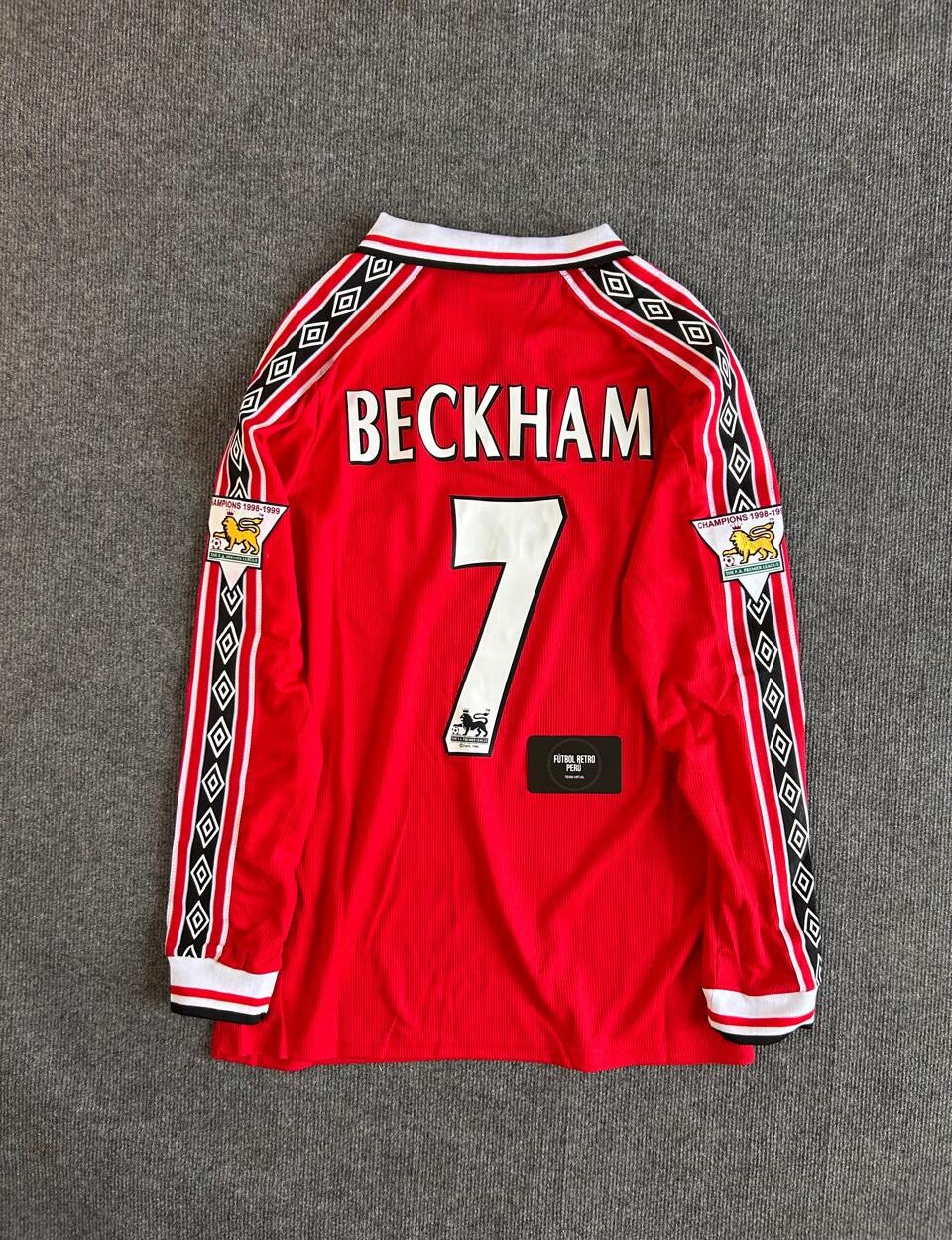 Manchester United 1998-00 Local M. Larga - Imagen 3